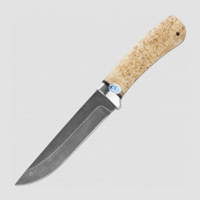 Нож с фиксированным клинком Fox, рукоять из карельской березы, алюминий, сталь ZDI 1016, АиР, Россия,