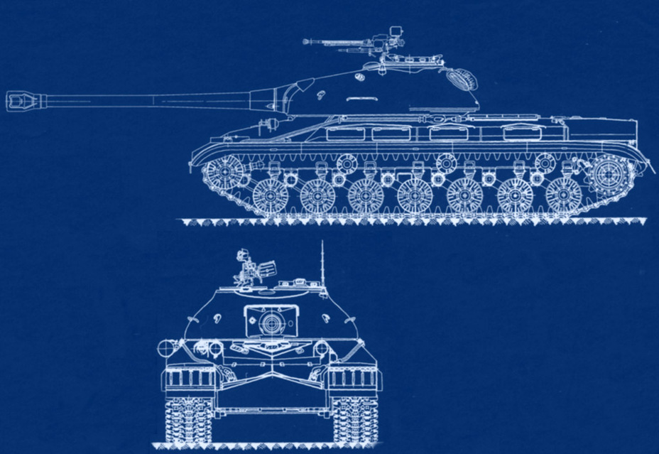 ​Т-10, копия заводского чертежа - Последний советский тяжеловес | Warspot.ru