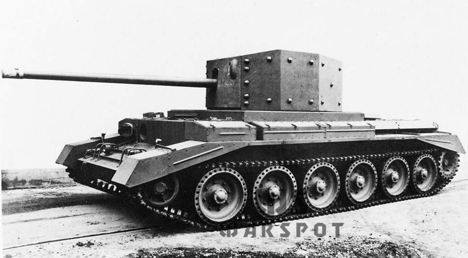 ​Первый опытный образец Cruiser Tank A30. Вместо башни и пушки на нём установлены макеты - Большеголовый крейсер | Warspot.ru