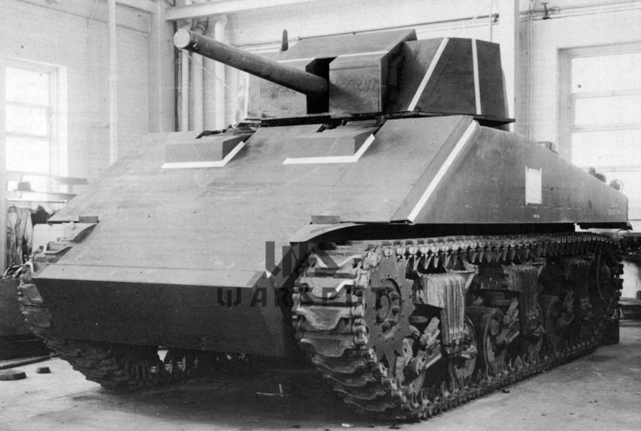 ​Макет усиления лобовой части корпуса и башни Medium Tank M4, февраль 1944 года. - Толстомясый «Шерман» | Warspot.ru