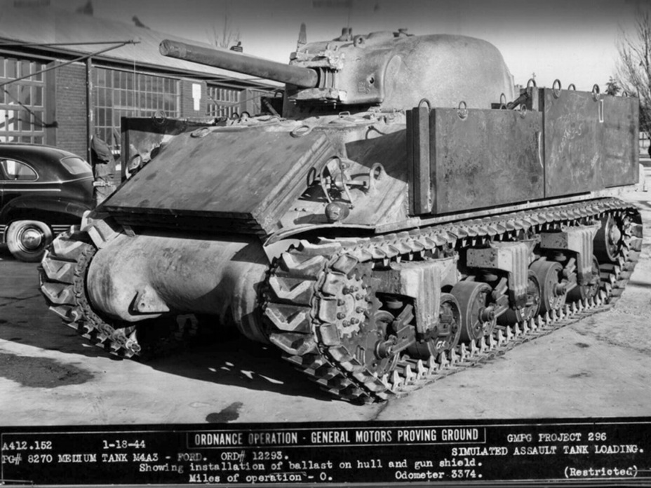 ​Medium Tank M4A3, догруженный до боевой массы 37,5 т. - Толстомясый «Шерман» | Warspot.ru