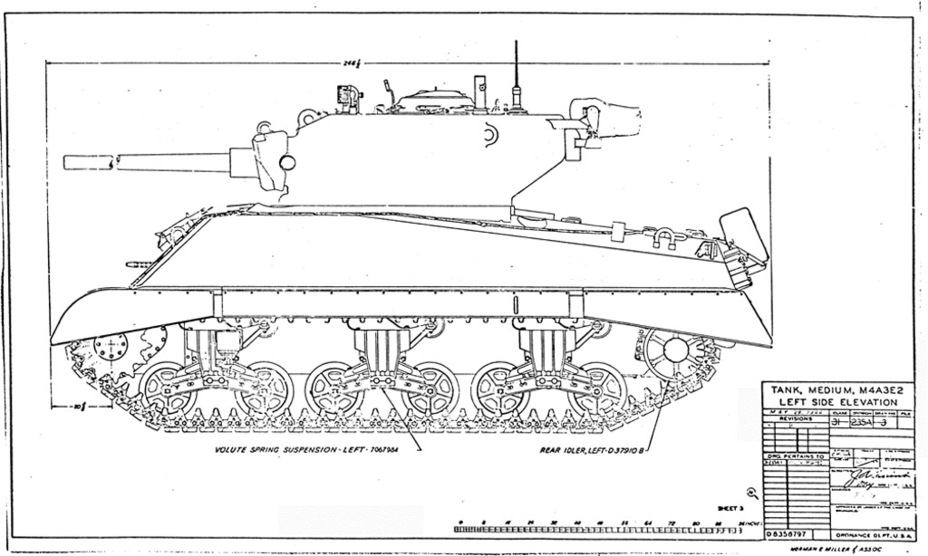 ​Боковой вид Medium Tank M4A3E2. В качестве основы брался Medium Tank M4A3(75)W. - Толстомясый «Шерман» | Warspot.ru