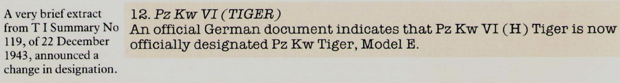​О переименовании «Тигра» британцы знали ещё во время войны Tiger! The Tiger tank — a British View — Stationery Office Books, 1986 - Не так страшен панцеркампфваген, как его малюют | Warspot.ru