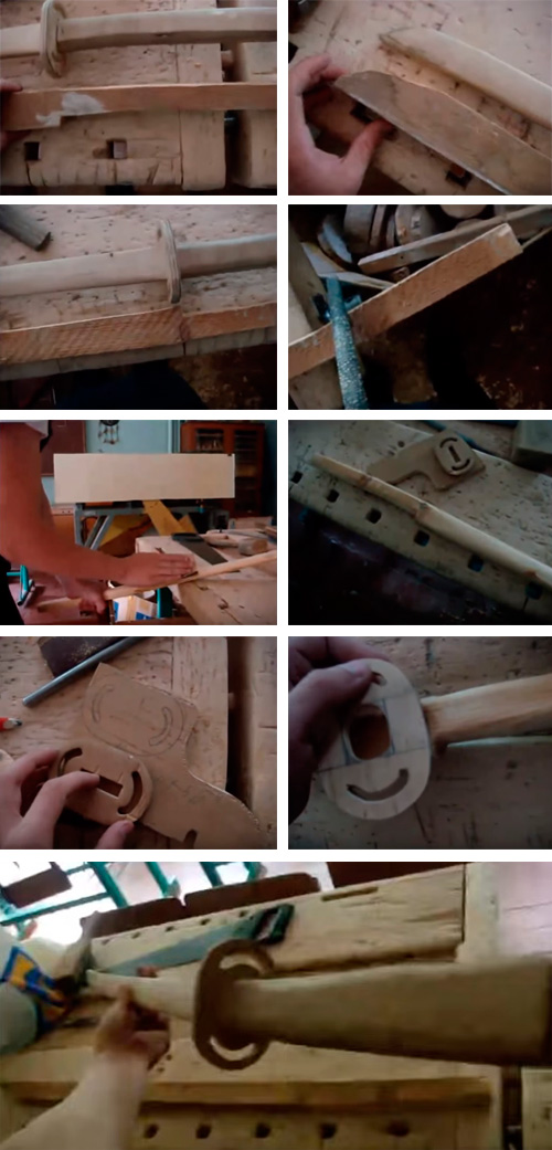 Схема изготовления деревянной катаны