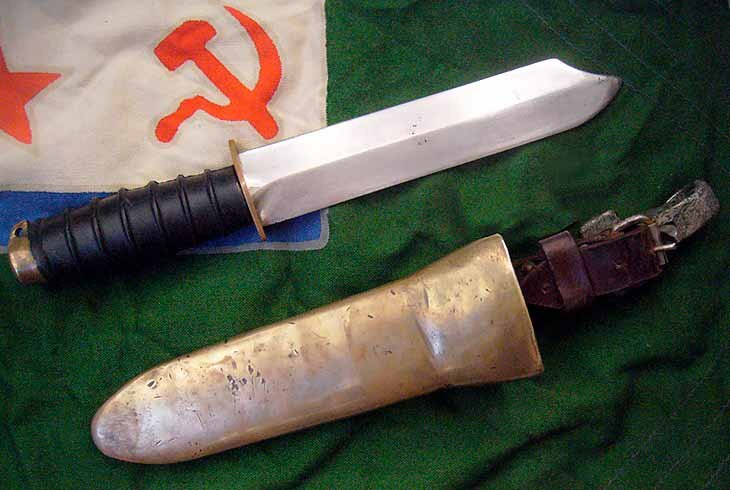Советский водолазный нож (чертеж 1У-170) из набора УВС-50