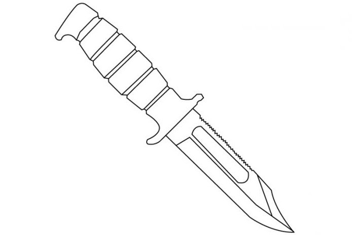 Схема ножа Рэмбо