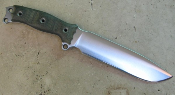 Пример заточки линзовидного ножа