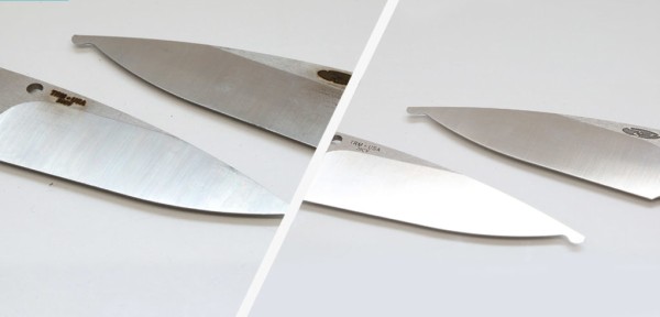 Пример ножа до и после заточки
