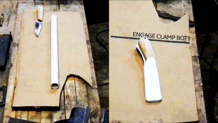 Как сделать удобные ножи для любого ножа из пластиковой трубы