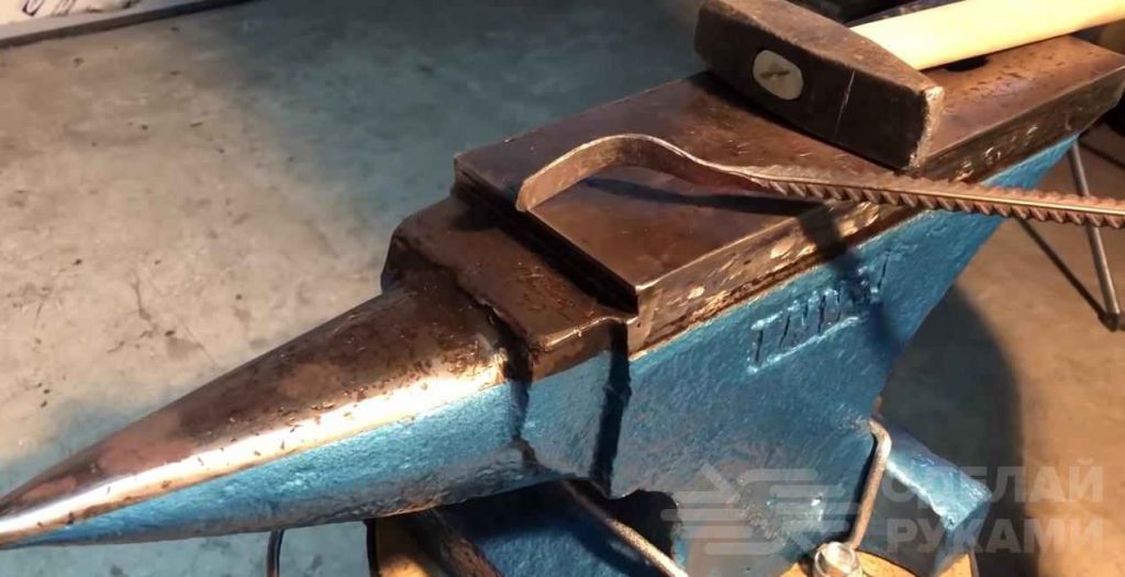 Как сделать столовую ложку и нож из обычной арматуры