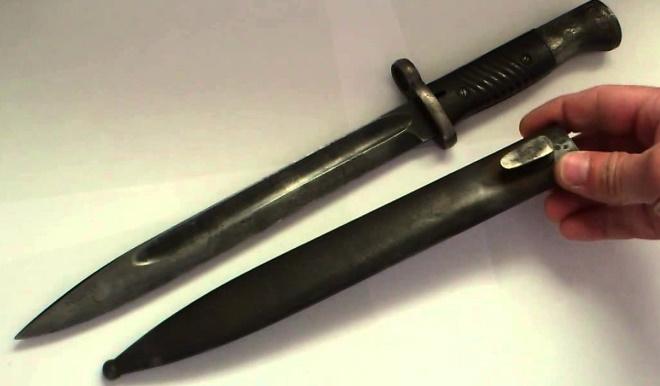 Штык-нож от винтовки Mauser 98k с ножнами