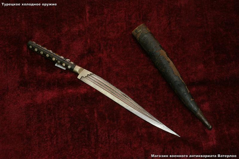 Ятаган боевой турецкий нож конца 19 века оригинал | Магазин военного  антиквариата Ватерлоо