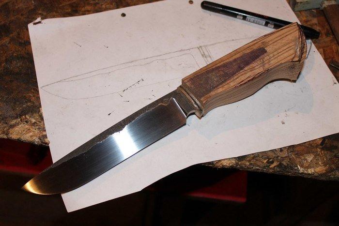 Как сделать нож своими руками c ковкой клинка из ШХ15. Поэтапный  мастер-класс с фото.