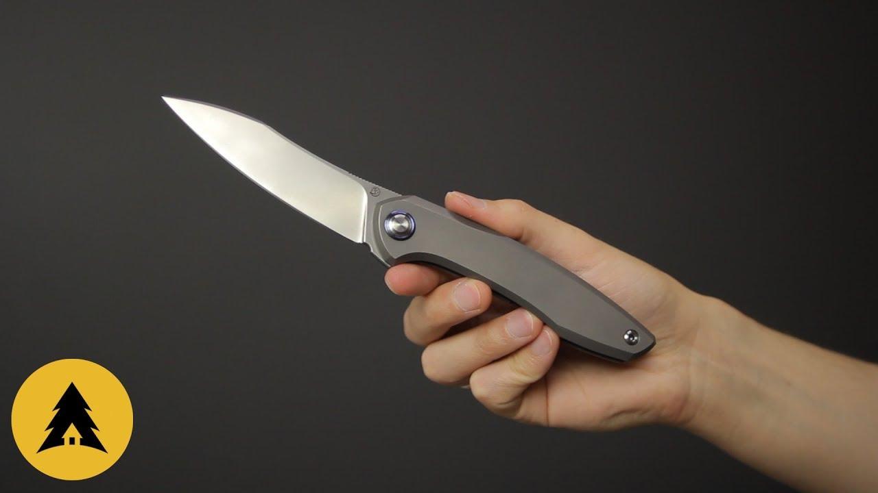 Складной нож Русский сталь M390 титан (Чебурков А.И.) - YouTube