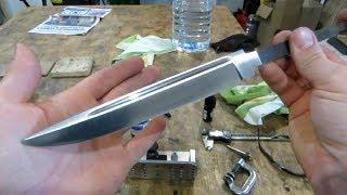 Нож ЖАЛО II – изготовление, часть первая : изготовление клинка - YouTube