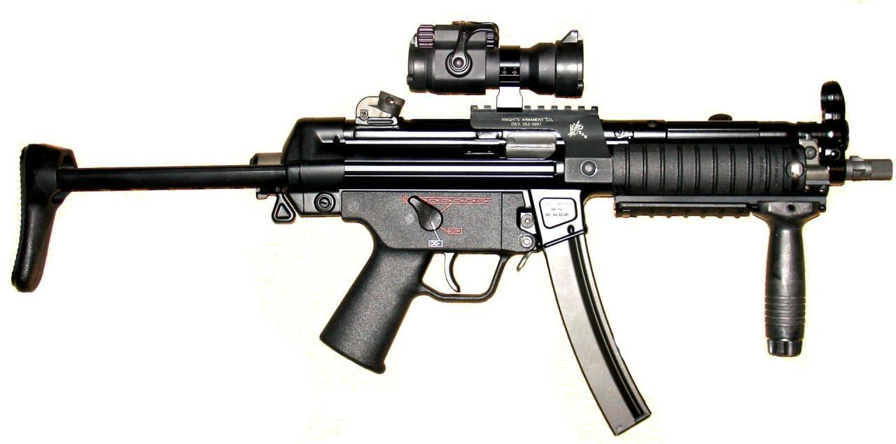 Пистолеты-пулеметы HK MP5A2, MP5A3, MP5A4: основные модификации