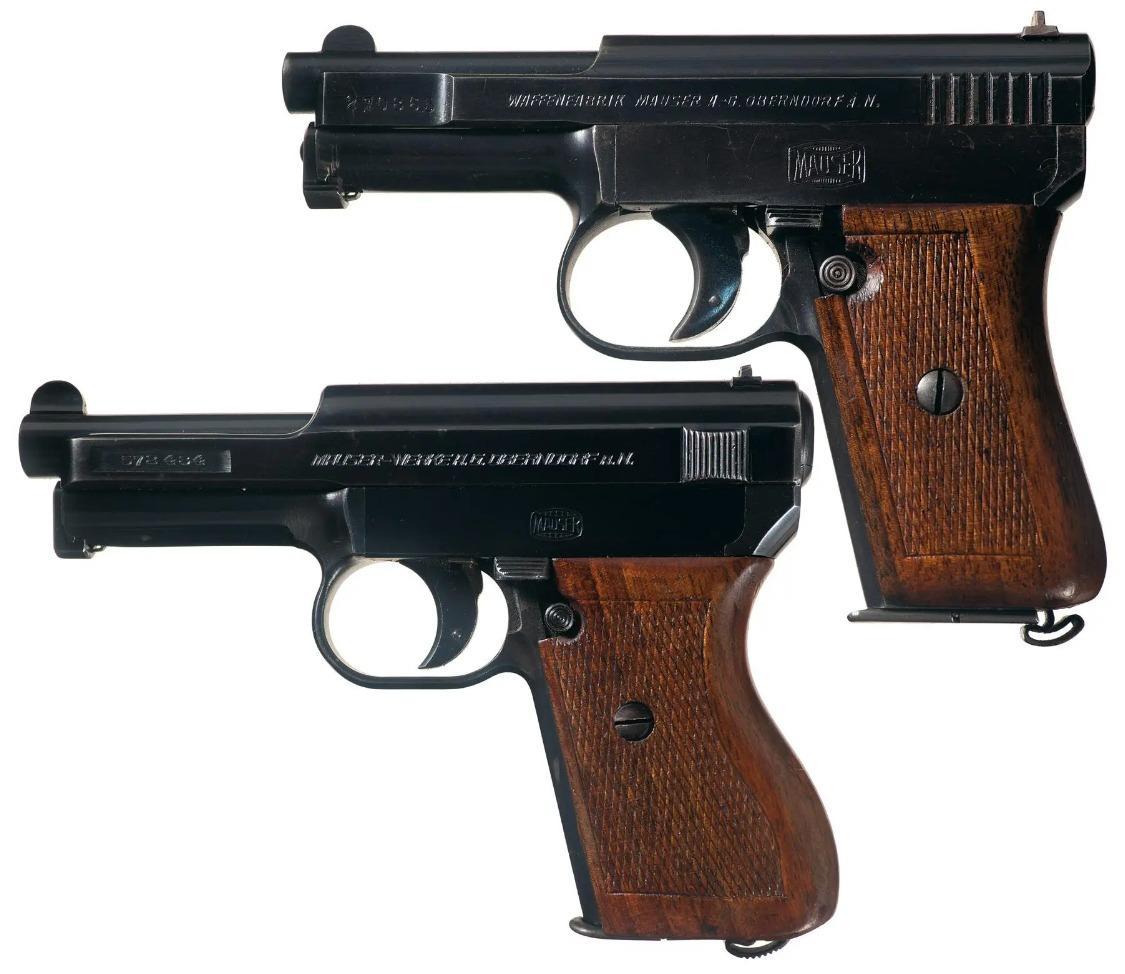 Немецкие пистолеты начала XX века, эпохи Первой и Второй мировых войн и до современного немецкого пистолета